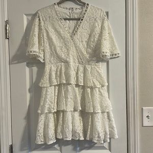 White lace dress